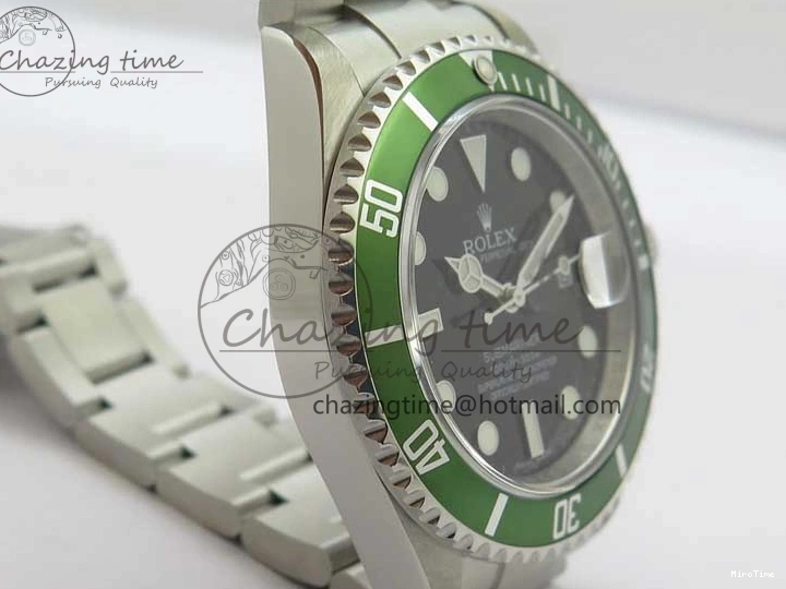 MiroTime 0502 Effortless Submariner 16610 LV Kermit Green 904L Steel ARF1:1 Best Edition on SS Bracelet SH 2577